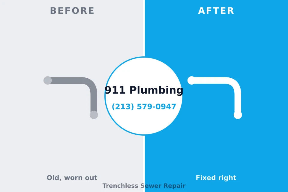 Before and after: plumbing repair Hill City, KS
